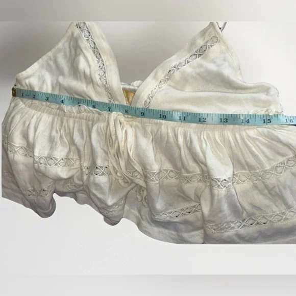 Urban Outfitters Nia Babydoll Cami Ivory• Boho, Size Small •EUC - Picture 8 of 10